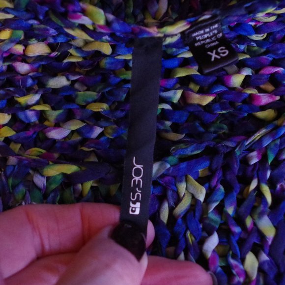 Joe's Jeans "Extreme" Ribbon Yarn Knit Sweater- Sz. XS - Picture 3 of 5